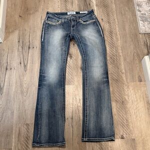 Stylish daytrip Leo Bootcut Blue Denim Jeans
